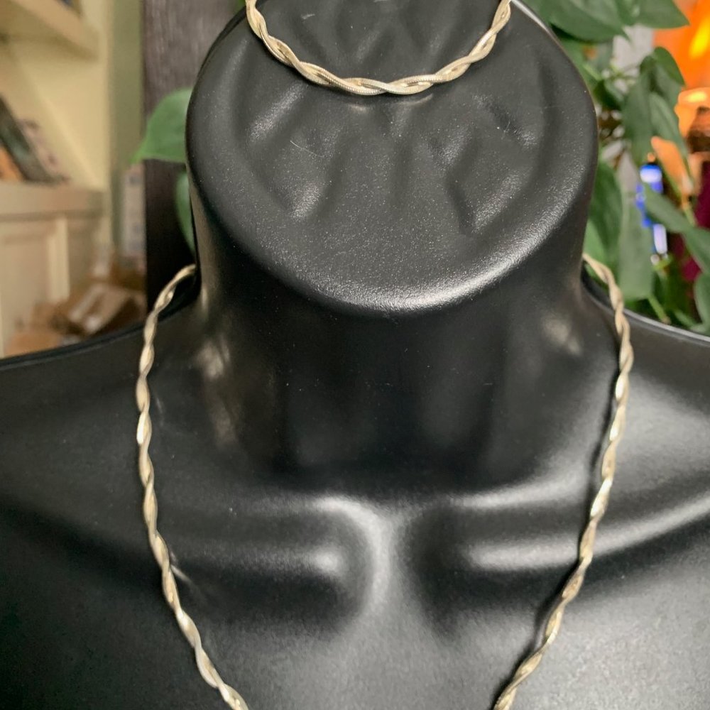 Sterling Necklace & Bracelet Set